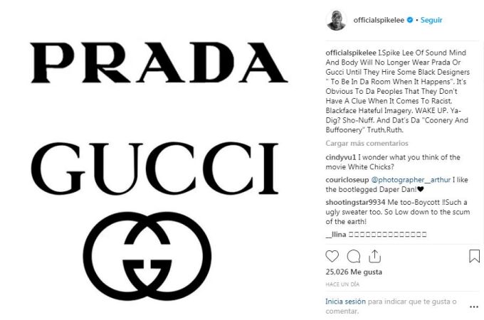 Spike Lee desafía a Gucci y Prada