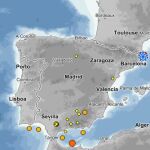 Imagen del terremoto registrada en el Instituto Geográfico Nacional
