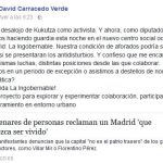 El mensaje de Facebook que delata al diputado de Podemos