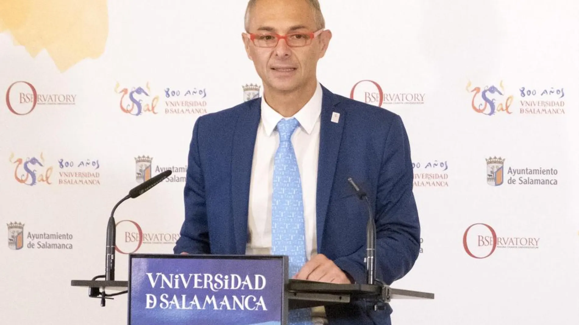 El rector de la Universidad de Salamanca, Ricardo Rivero