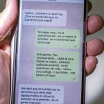 Conversación real del acoso escolar que sufría un estudiante vía WhatsApp