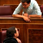 Tras Vistalegre 2, Errejón fue desplazado a la segunda fila de la bancada de Podemos