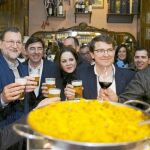 Rajoy, ayer durante su visita a Salamanca donde celebró un acto con alcaldes y afiliados del PP