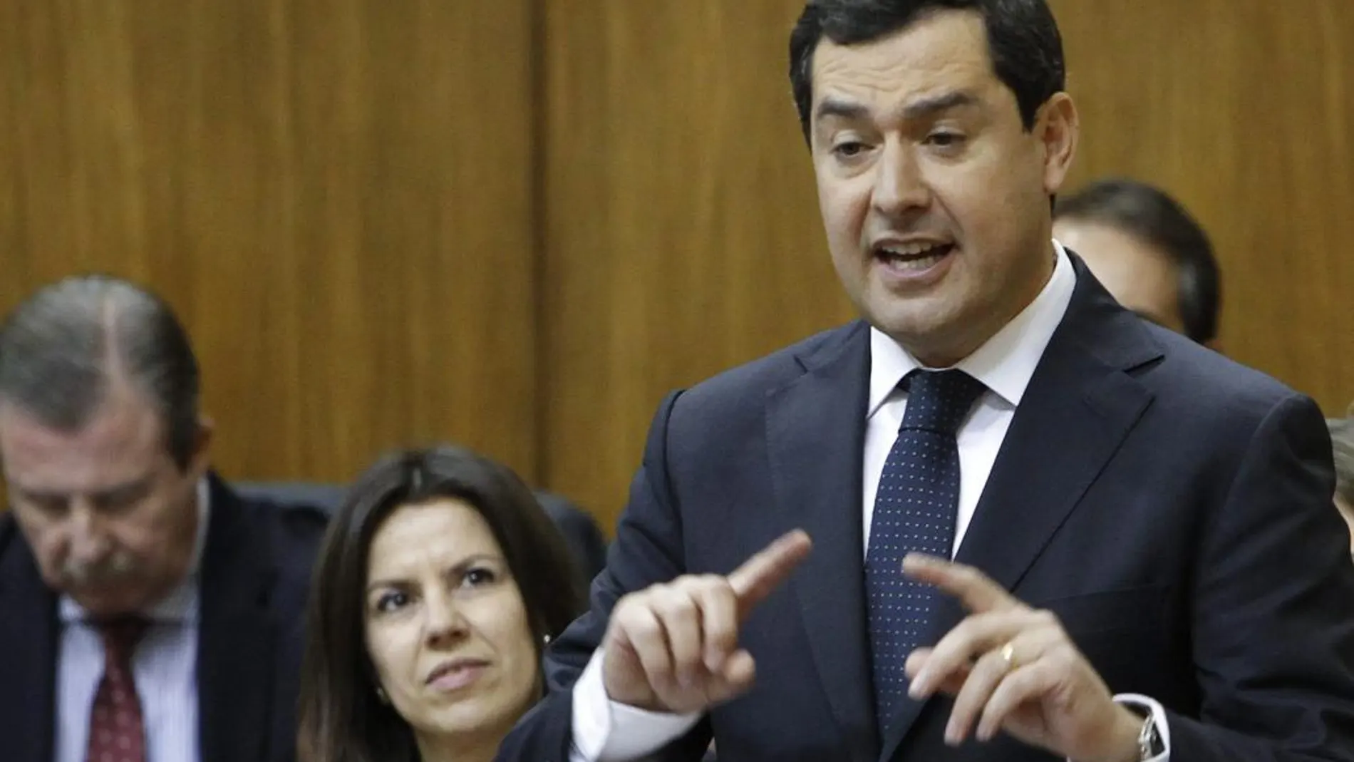 El presidente del PP-A, Juanma Moreno