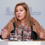 La vicepresidenta de la Junta, Rosa Valdeón, informa de los acuerdos aprobados en el Consejo de Gobierno