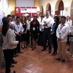 Felipe VI durante el encuentro con jóvenes emprendedores universitarios