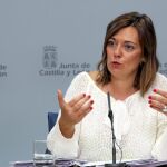 La portavoz de la Junta, Milagros Marcos, da cuenta de los acuerdos aprobados en el Consejo de Gobierno