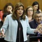 La presidenta de la Junta y líder del PSOE-A, Susana Díaz