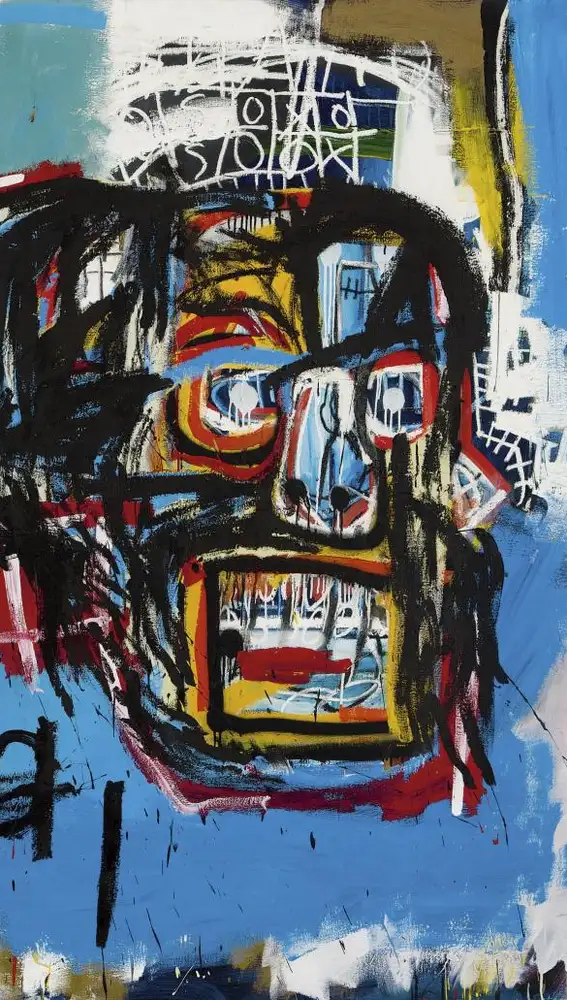 La obra de Basquiat nombrada 'Sin título' creada en 1982 y vendido por $ 110,5 millones en una subasta