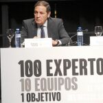 Antonio Sáez Aguado durante su intervención en el foro, ayer en Madrid