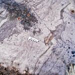 Uno de los restos rocosos descubiertos en Nunavik, al norte de Québec (Canadá)