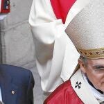 Más, con el cardenal arzobispo de Barcelona, Lluis Martínez Sistach el pasado día 23