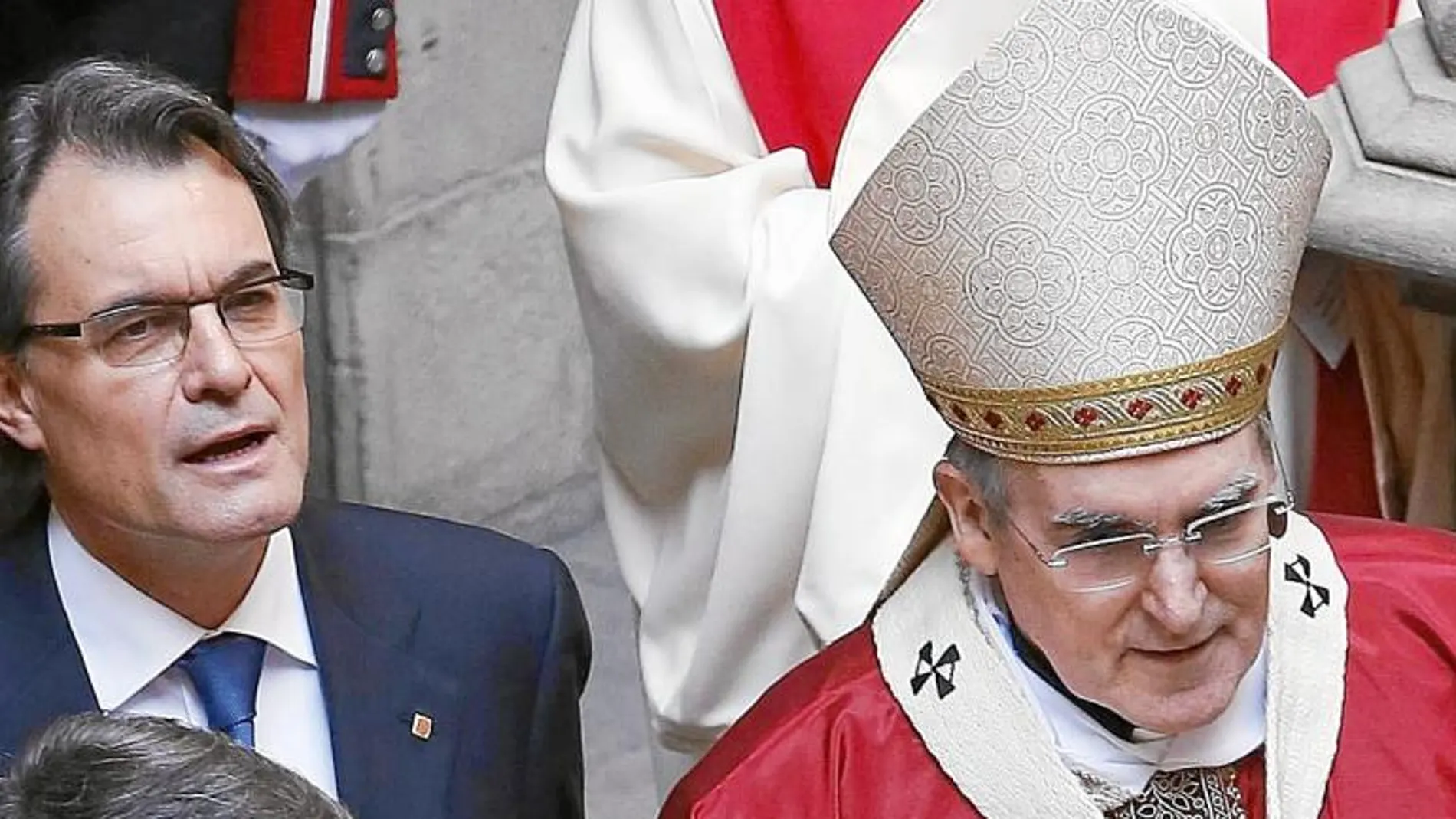 Más, con el cardenal arzobispo de Barcelona, Lluis Martínez Sistach el pasado día 23
