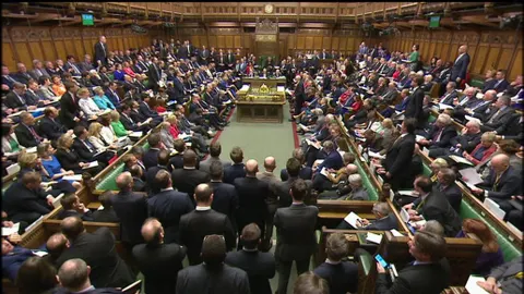 La Cámara de los Comunes, tras activarse el brexit