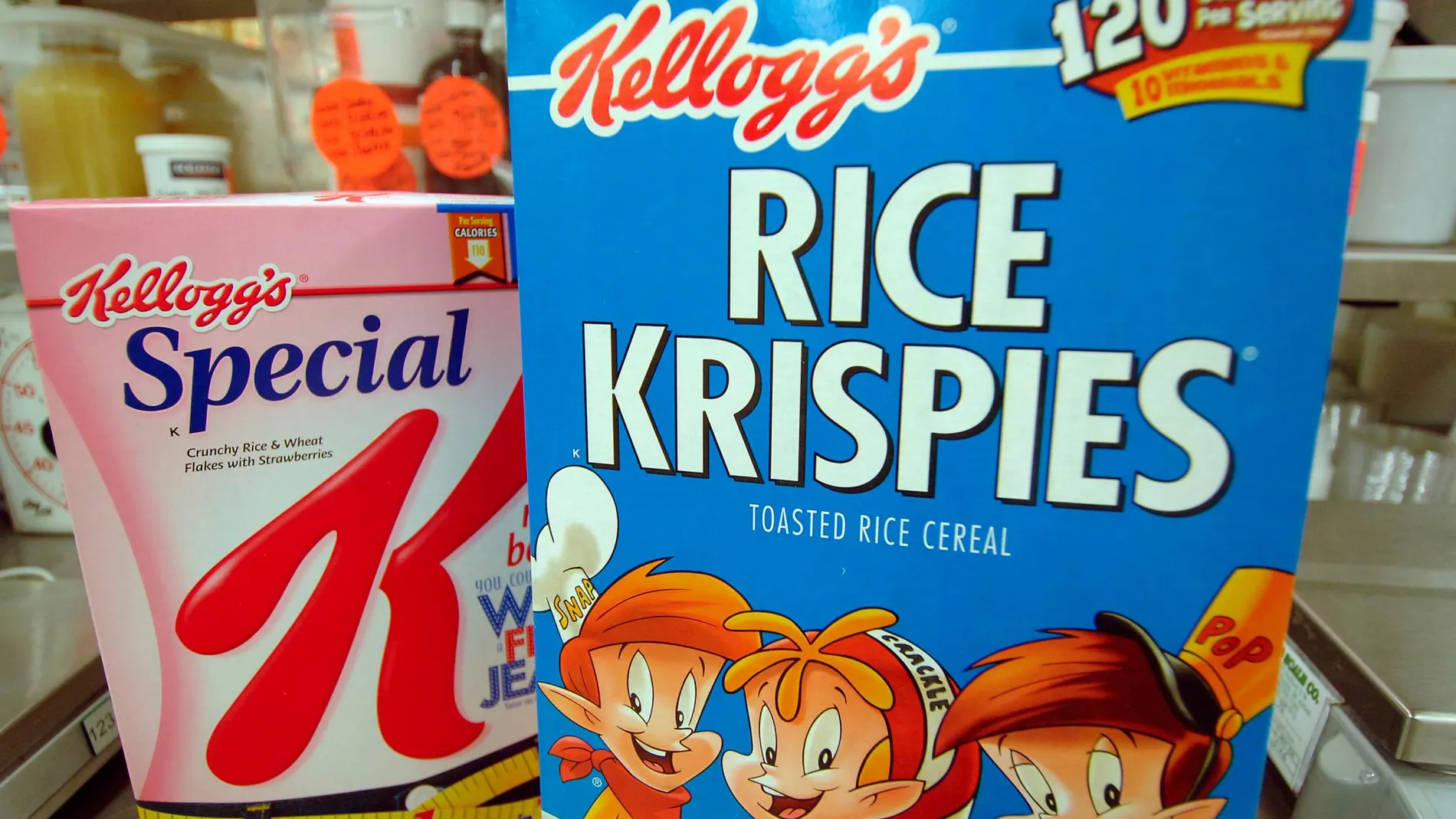 Productos de Kellogg’s en la sede de Batlle Creek, Michigan