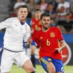 Ceballos durante un partido con la Sub-21