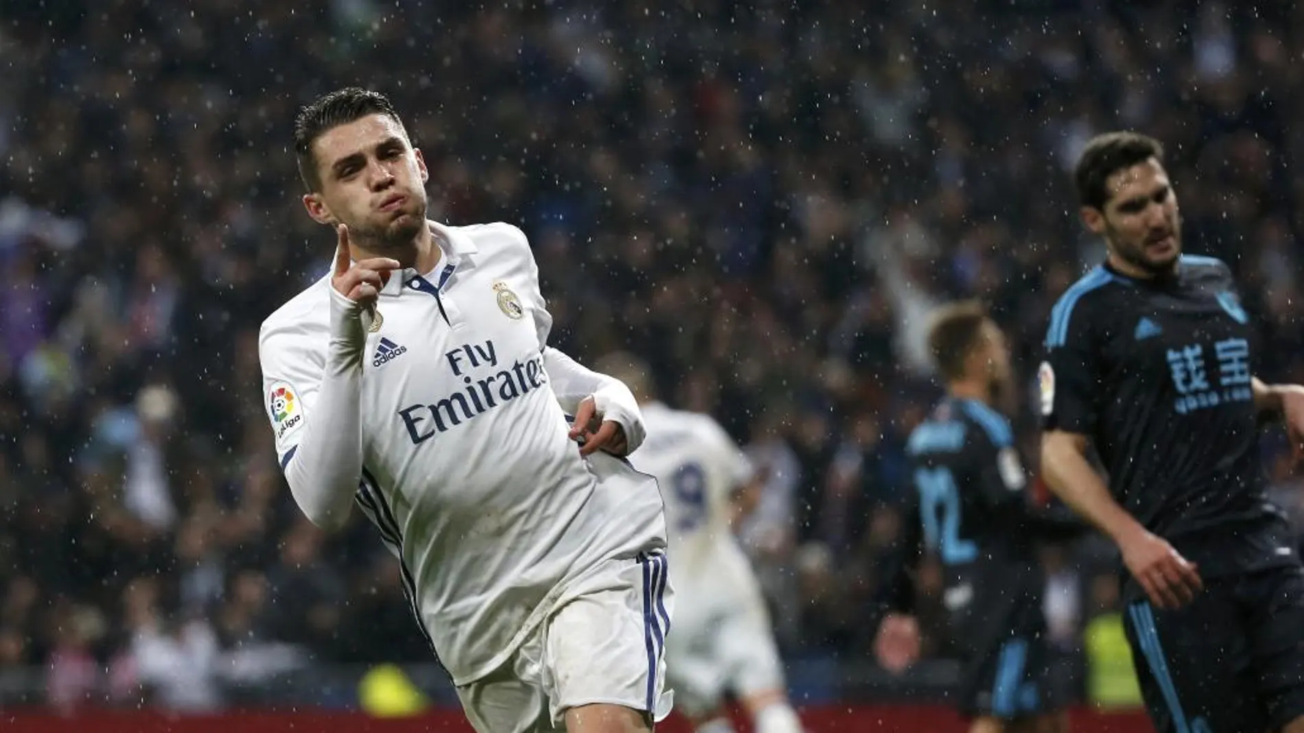 Mateo Kovacic celebra su gol a la Real Sociedad