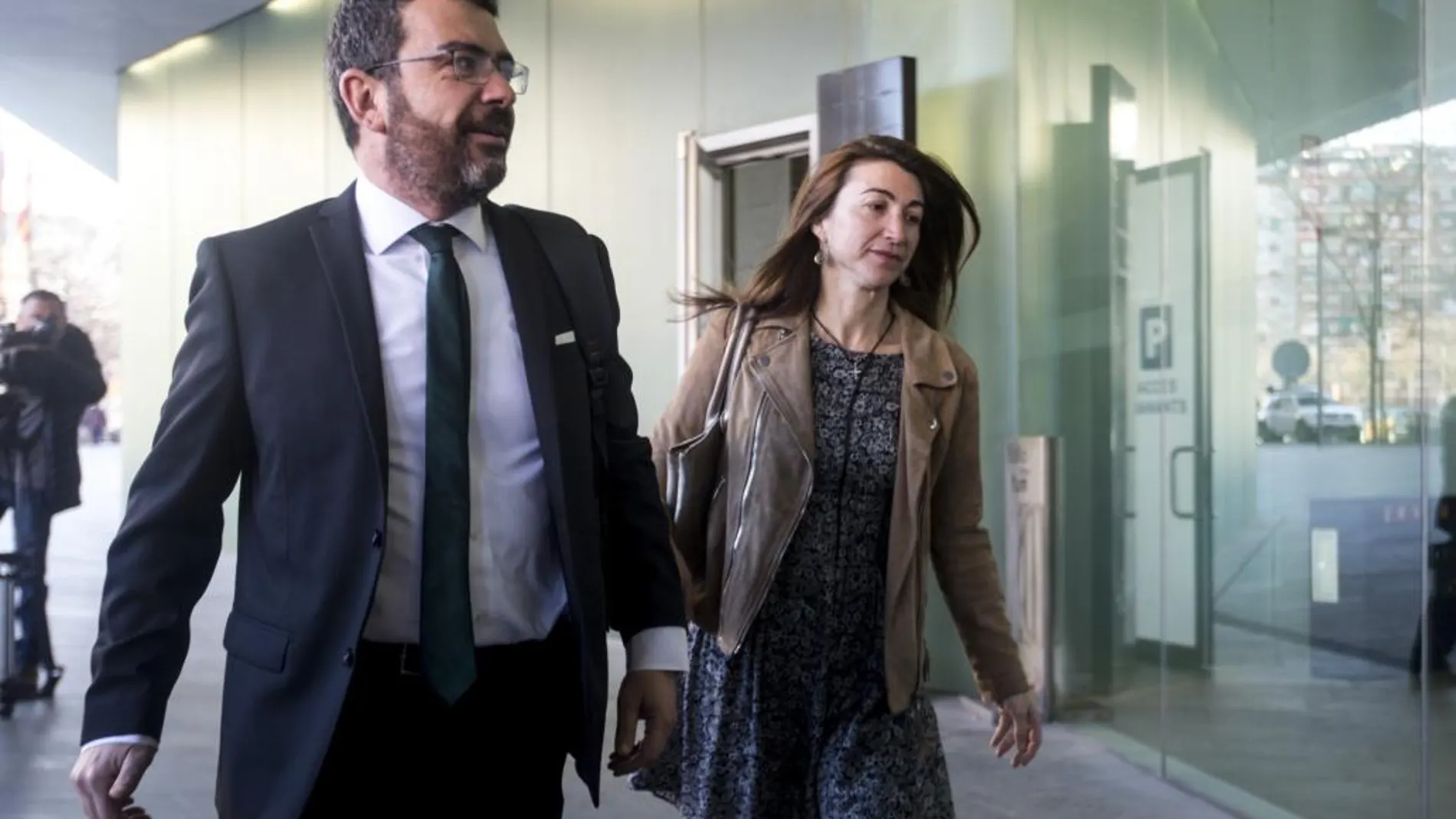 El abogado de la antigua CDC, Francesc Sánchez, llega a la Ciutat de la Justicia de Barcelona