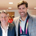 Sebastian Coe, presidente de la IAAF, y Raúl Chapado, presidente de la RFEF