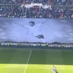 Homenaje a Juanito en el Bernabéu