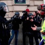 Manifestación de chalecos amarillos en París