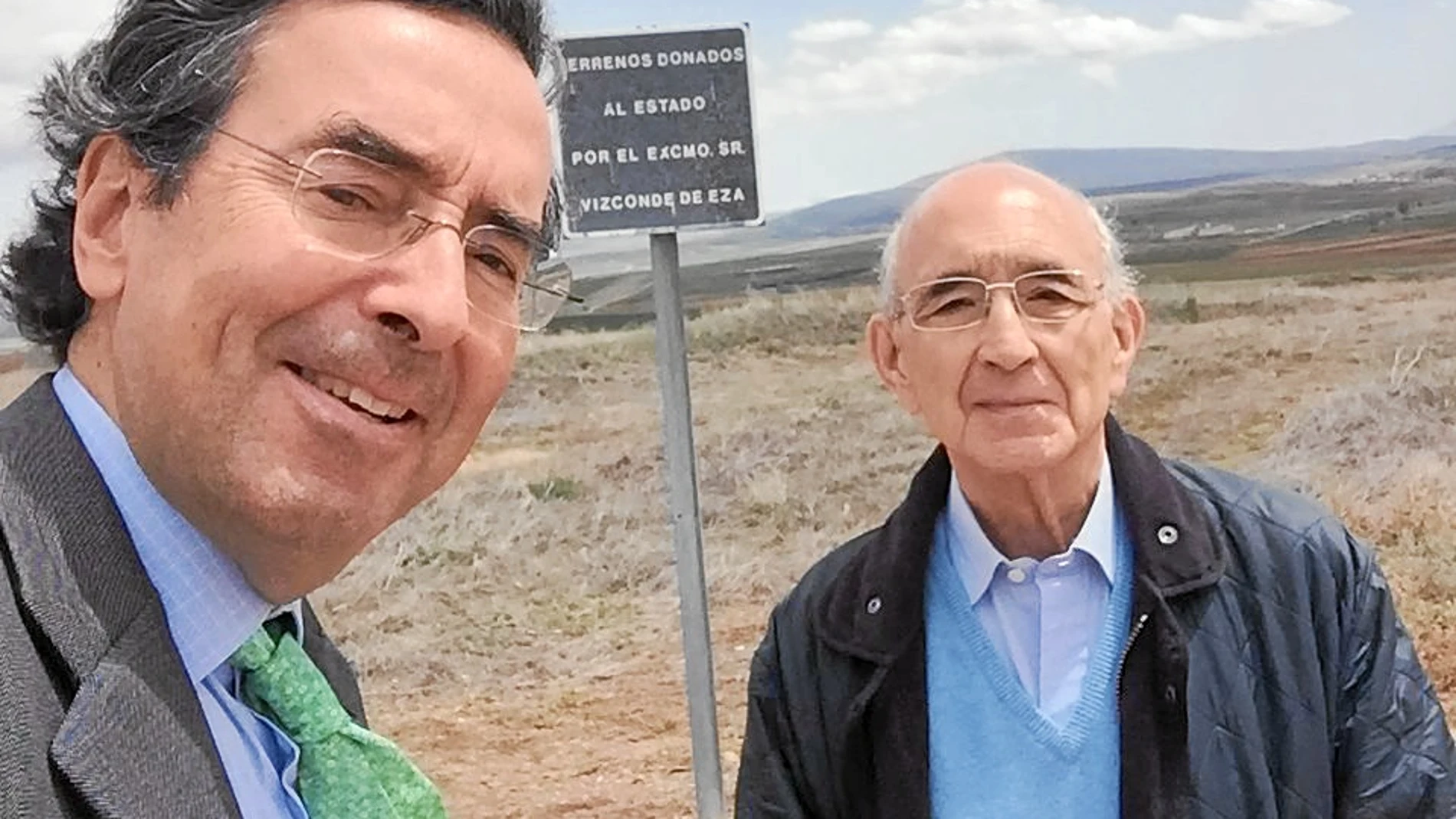 José María Ballester, ex director de Cultura, patrimonio Cultural y Natural del Consejo de Europa, junto a Amalio de Marichalar, presidente del Foro Soria 21