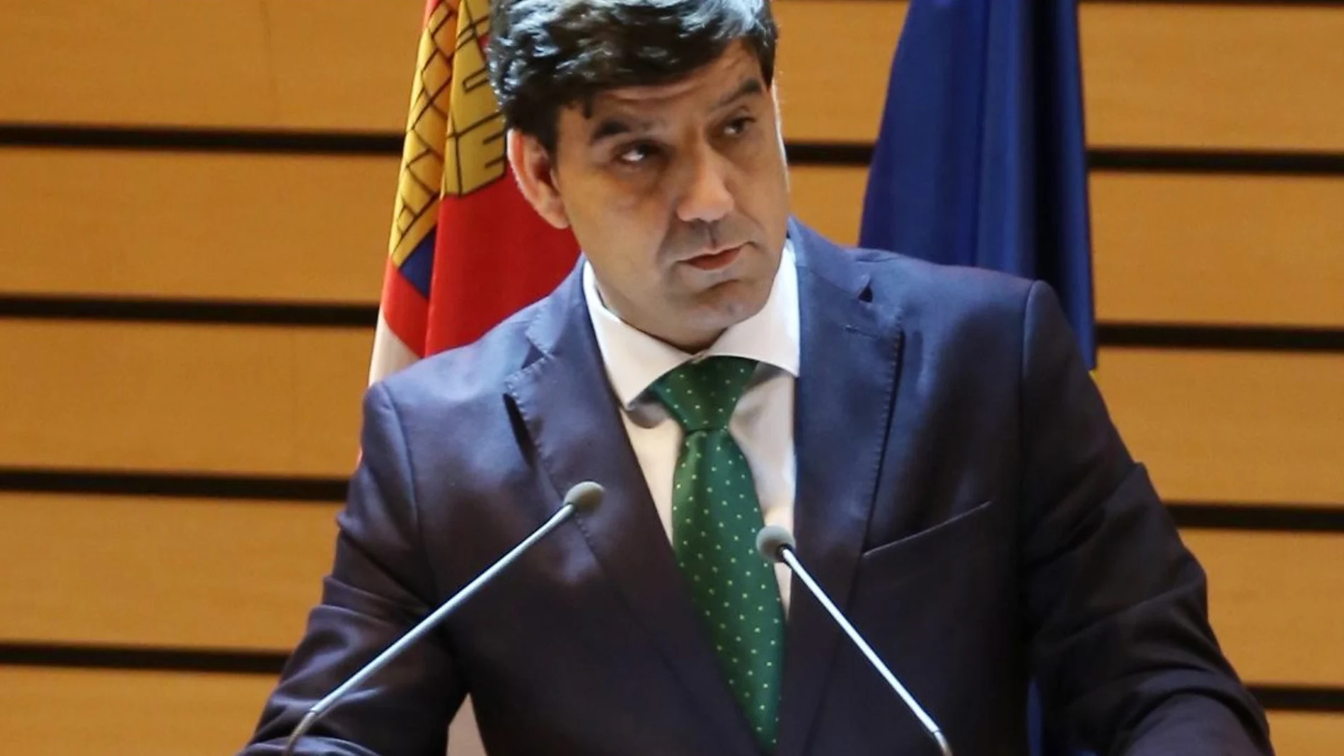 Manuel Rubio, durante su intervención en el foro sobre despoblación
