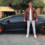 Cristiano y su Lamborghini Aventador