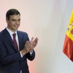 El presidente del Gobierno español, Pedro Sánchez, durante su visita a Costa Rica. Foto: EFE/Jeffrey Arguedas