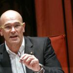 El conseller de Acción Exterior, Relaciones Institucionales y Transparencia, Raül Romeva expuso su estrategia