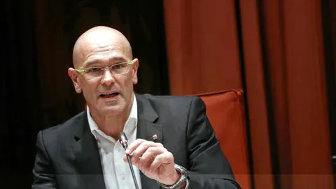 El conseller de Acción Exterior, Relaciones Institucionales y Transparencia, Raül Romeva expuso su estrategia
