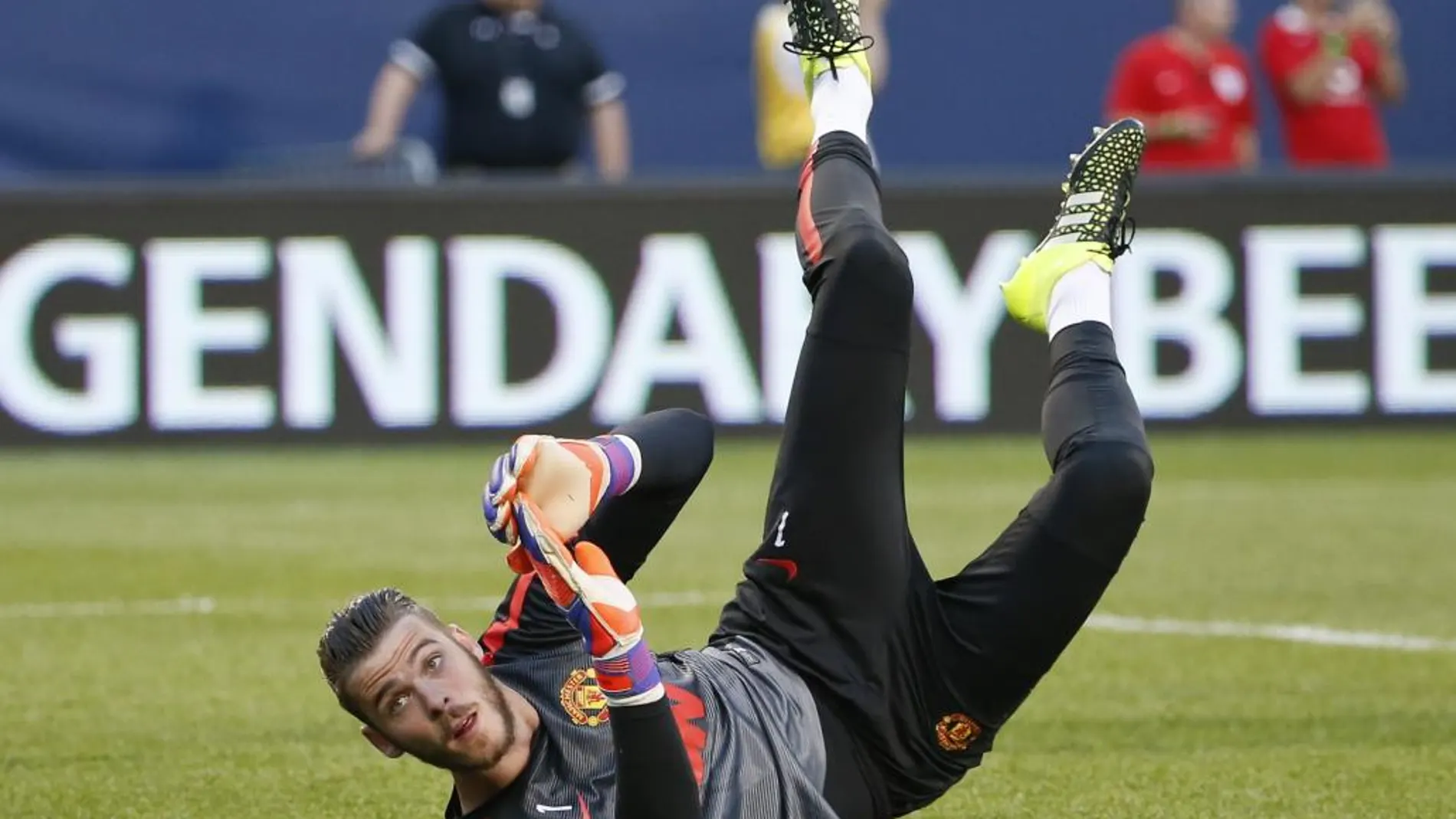 Fotografías de archivo del guardameta internacional español David de Gea, y el meta costarricense Keylor Navas