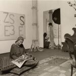 Christian Stein en la casa-galería de la plaza de San Carlo, en Turín.