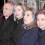 Doña Sofía, María José Salgueiro, Alicia García y García Burillo, escuchan el concierto