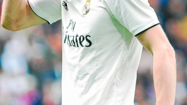 Bale, durante el partido del Madrid contra el Eibar