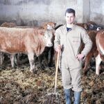 David Poveda, ganadero en la localidad salmantina de Villanueva de los Pavones