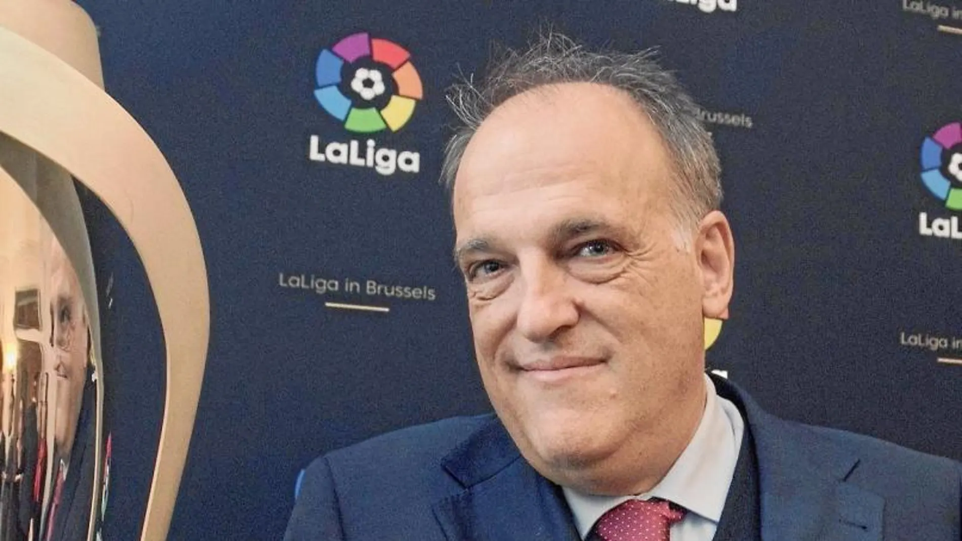 Javier Tebas, presidente de LaLiga, no pierde la esperanza / Efe