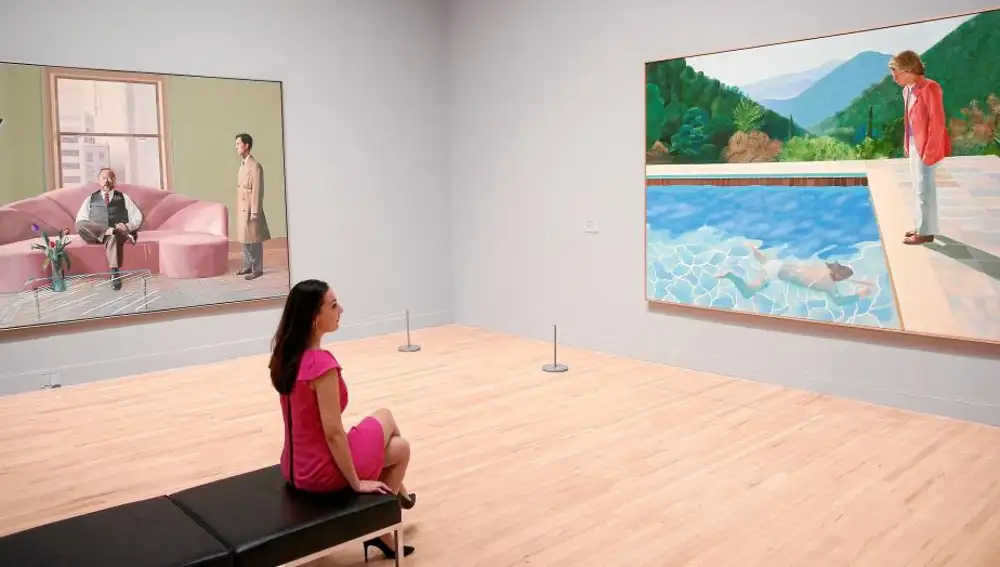 La Tate Britain reúne obras emblemáticas de la trayectoria de Hockney como «Pool whit Two Figures», de 1972