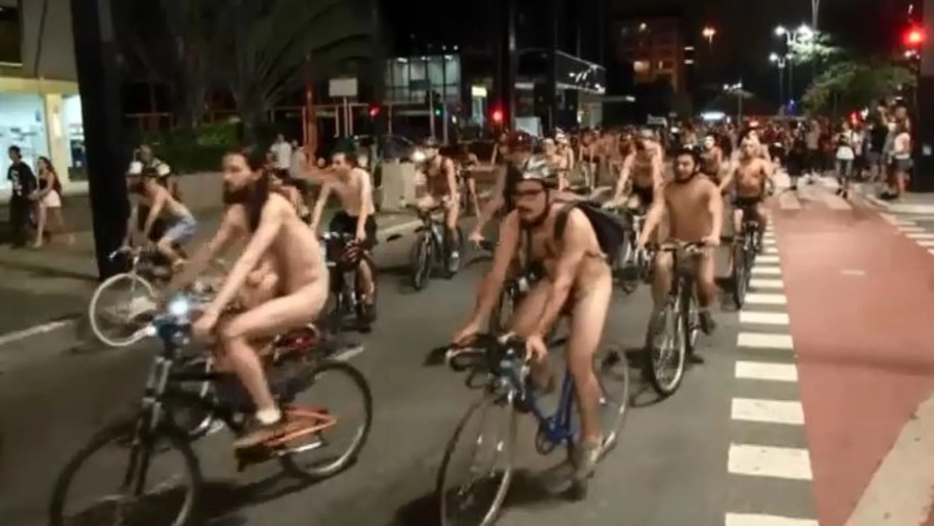 Imagen de la marcha ciclista