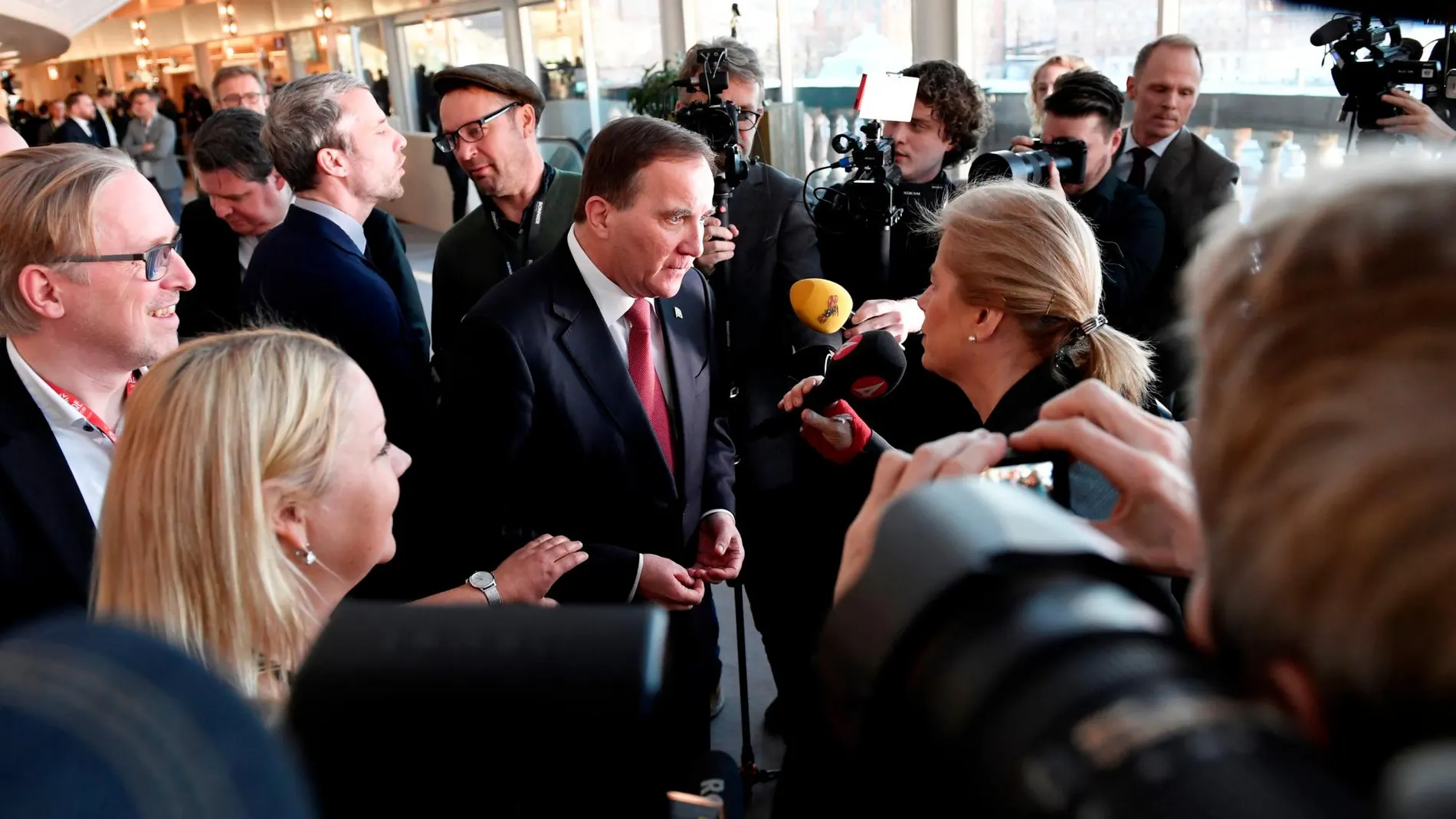 El primer ministro socialdemócrata Stefan Löfven/Reuters