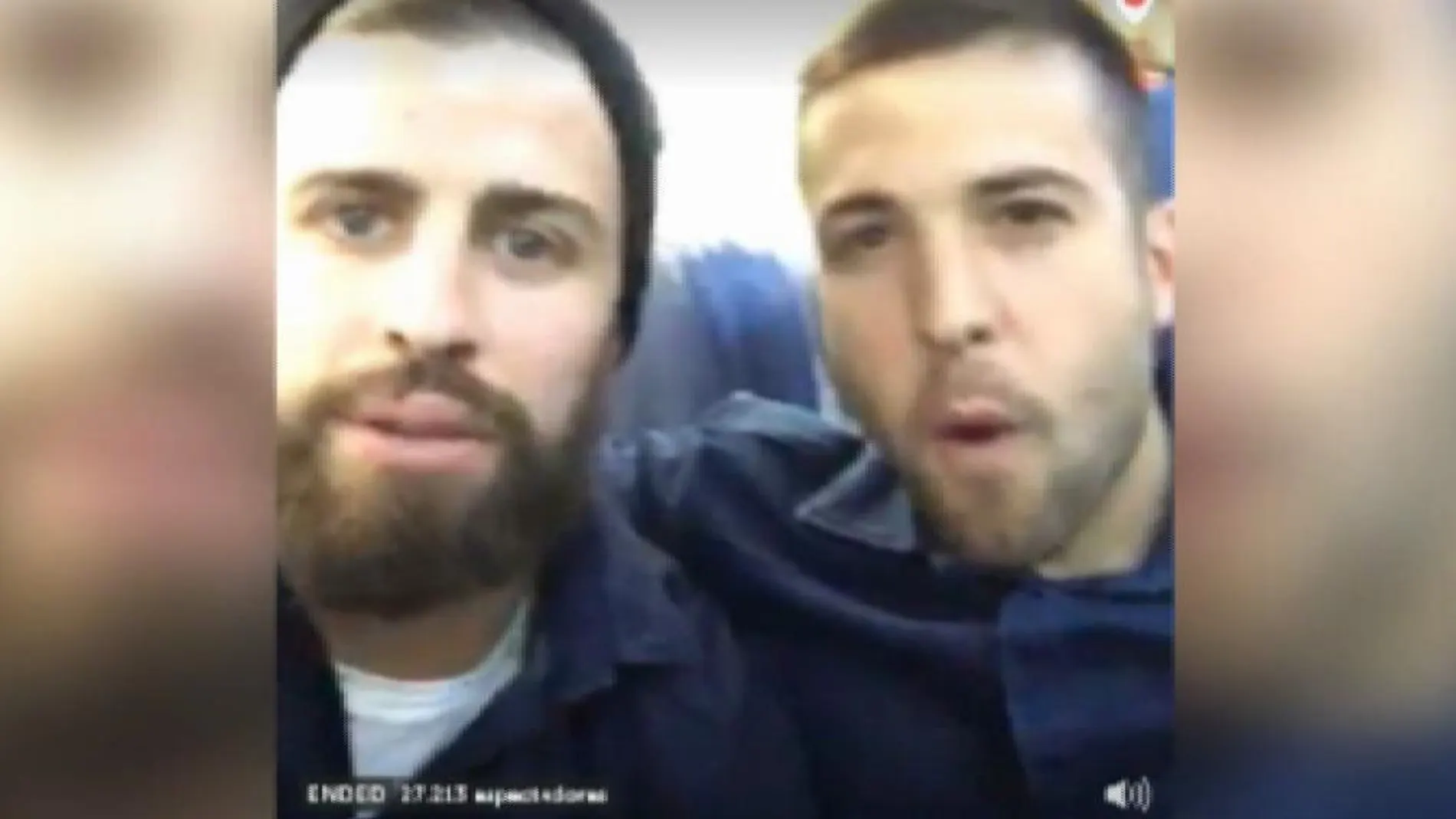 Imagen del vídeo grabado por Piqué