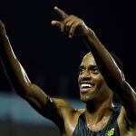 Kemoy Campbell, tras ganar una prueba de 5.000