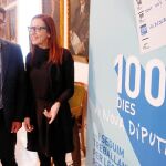 El presidente de la Diputación, Jorge Rodríguez, junto a la vicepresidenta, Maria Josep Amigó