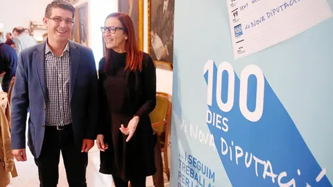 El presidente de la Diputación, Jorge Rodríguez, junto a la vicepresidenta, Maria Josep Amigó