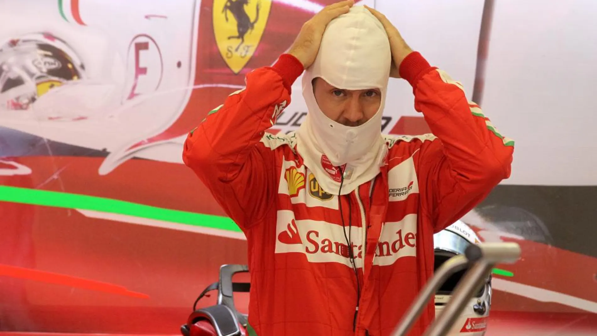 El alemán Sebastián Vettel, de Ferrari.