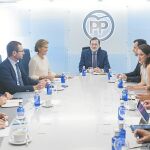Mariano Rajoy presidió ayer la reunión del Comité de Dirección del Partido Popular