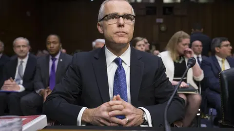 El director del FBI en funciones, Andrew McCabe, durante una audiencia del Comité de Inteligencia del Senado