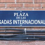 Recreación de la futura plaza que estará situada frente a la Universidad Rey Juan Carlos, donde se estableció la primera brigada que llegó a Madrid en la Guerra Civil