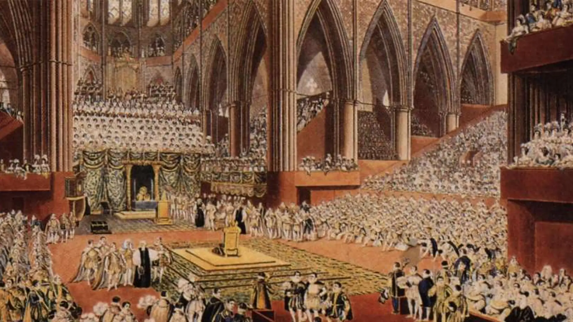 Coronación de Jorge II en Westminster Abbey