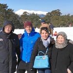 Zidane, que dio dos días de descanso a los futbolistas, estuvo ayer en la nieve